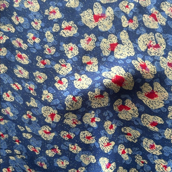 CAbi Blue Crisscross Button Accent Back Top L - Picture 9 of 9